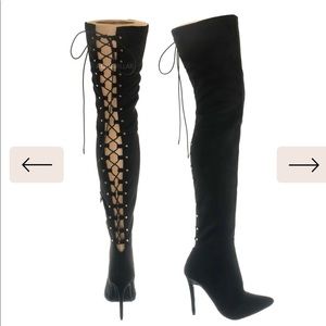 *NEW* Thigh High lace up boots.